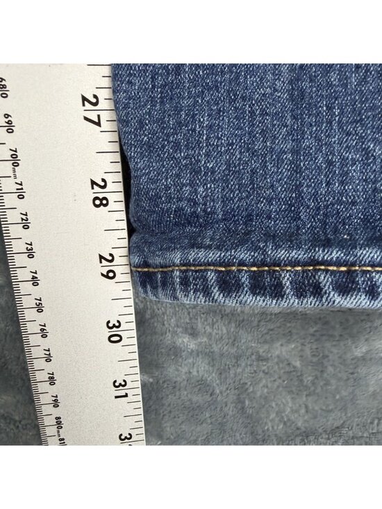 Old Navy Womens Curvy Skinny Jeans Size 12 Blue Distressed Denim - Picture 11 of 12